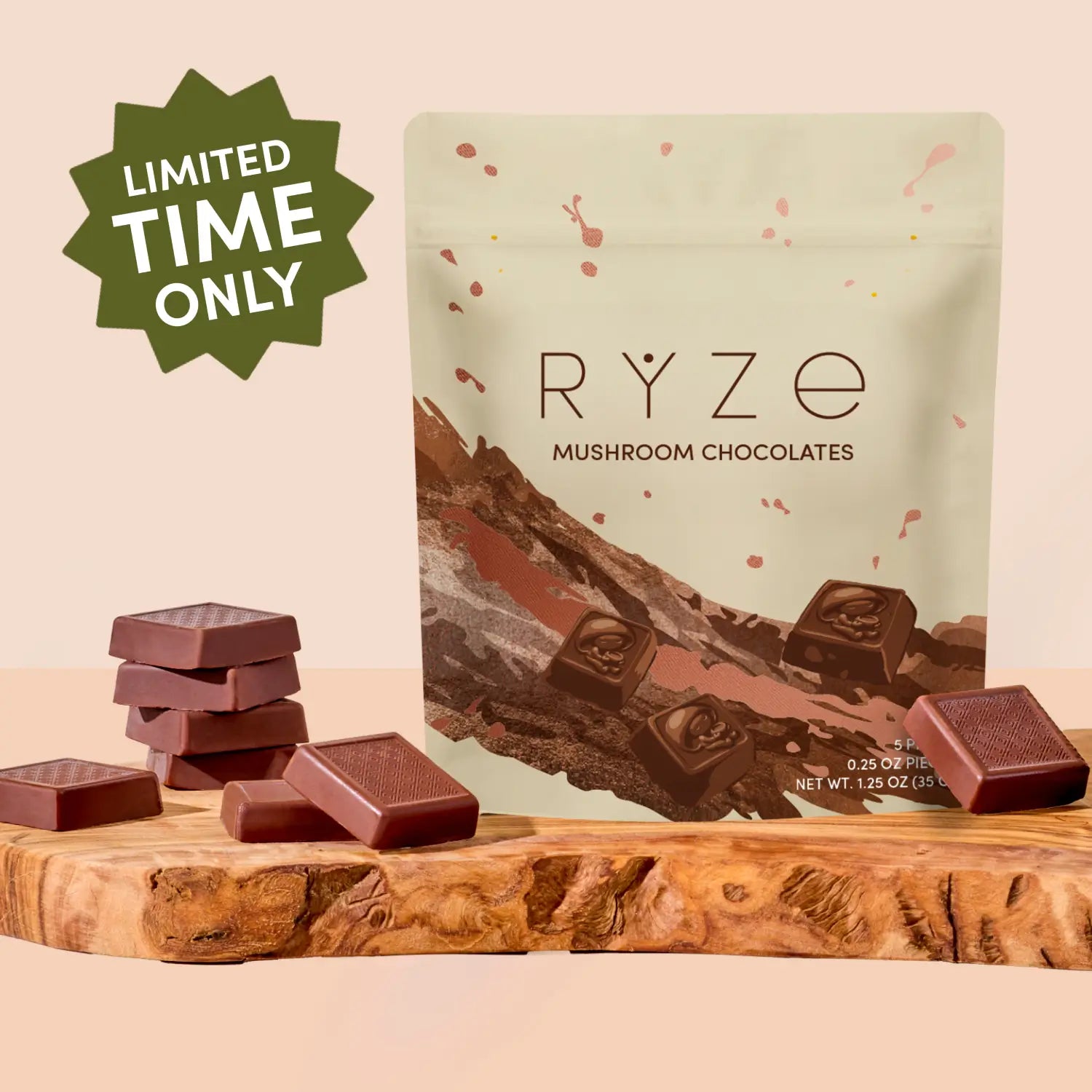 Mushroom Chocolates Rye (15 pieces) O1