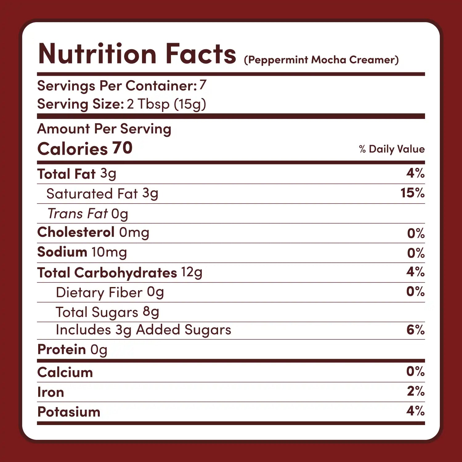 Peppermint Mocha Creamer Add-On (SPECIAL PRICING) K9