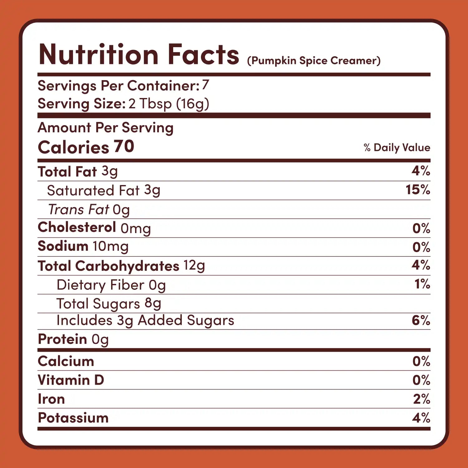 Pumpkin Spice Superfood Creamer Add-On (SPECIAL PRICING) E0