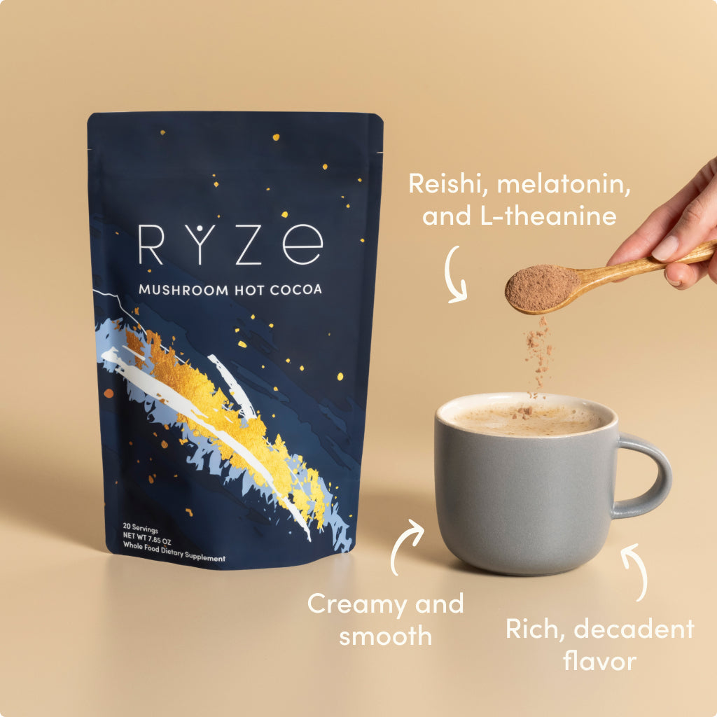 RYZE Nighttime Mushroom Cocoa Starter Bag T6
