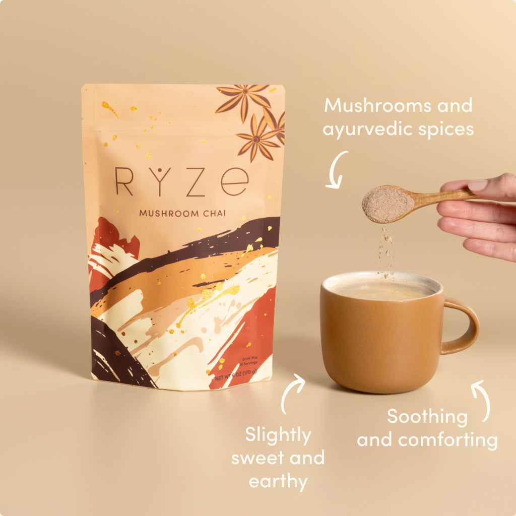RYZE Mushroom Chai Starter Bag Q7