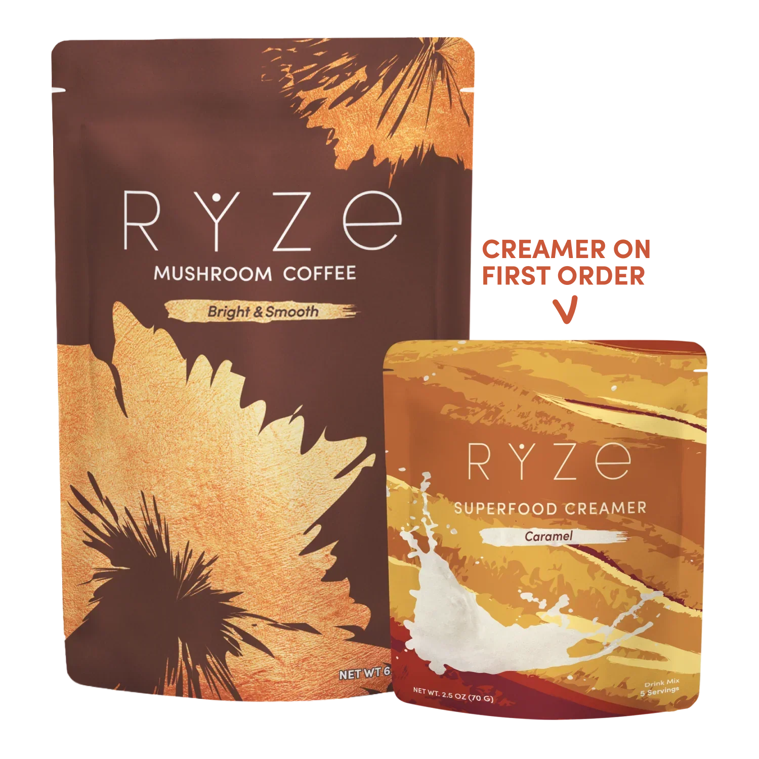 Mushroom Coffee + Caramel Creamer Set R0