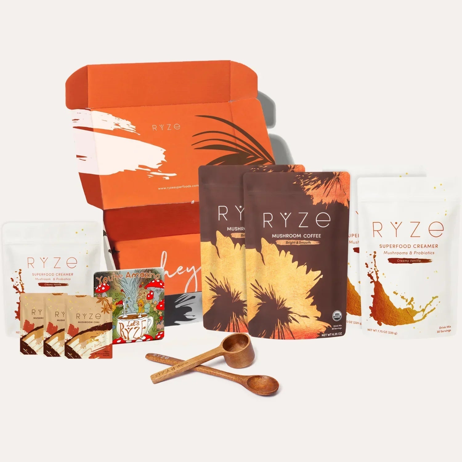 RYZE Lovers Gift Set: 2 Coffees + 2 Creamers J2