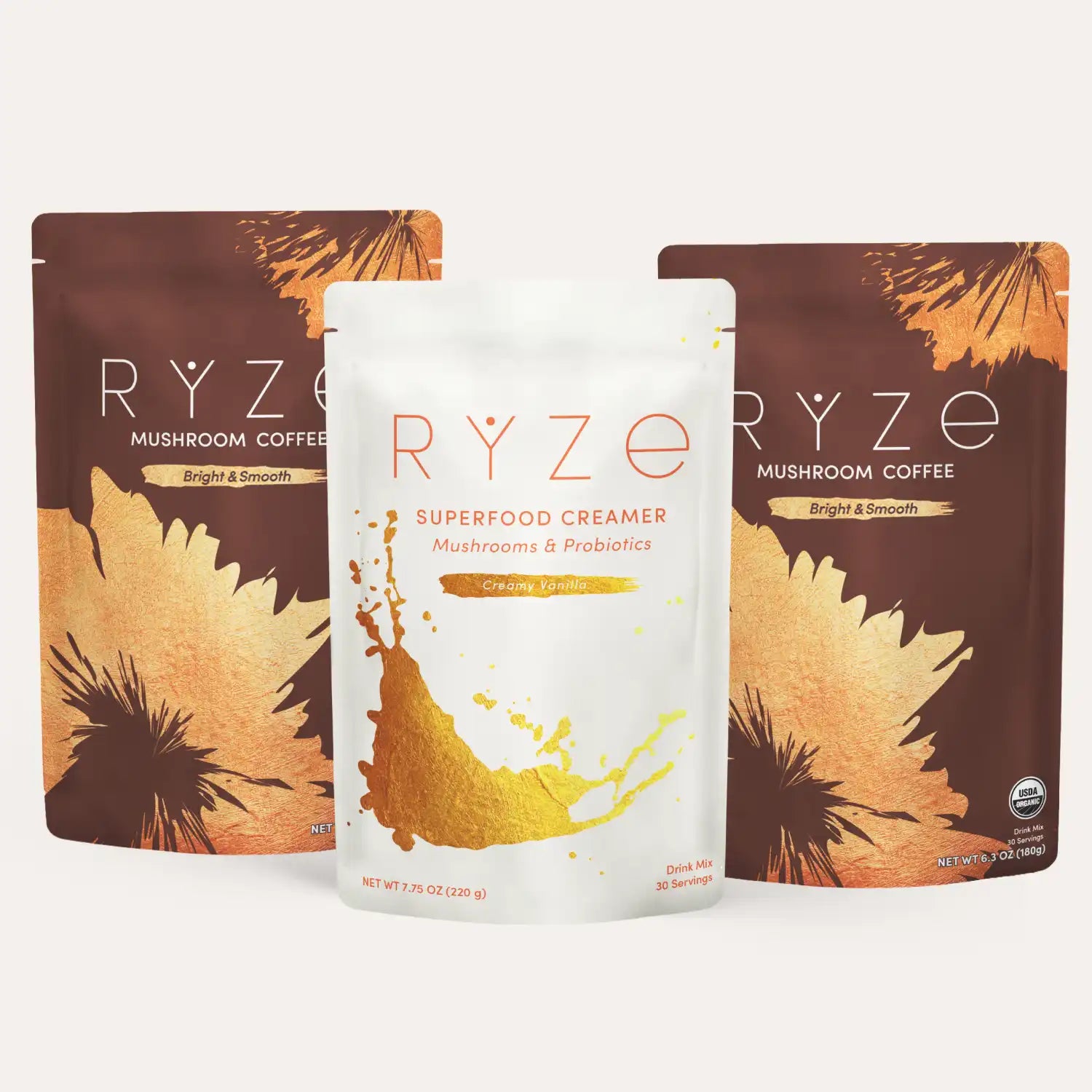 RYZE Starter Gift Set (2 Coffees + 1 Creamer) Q0