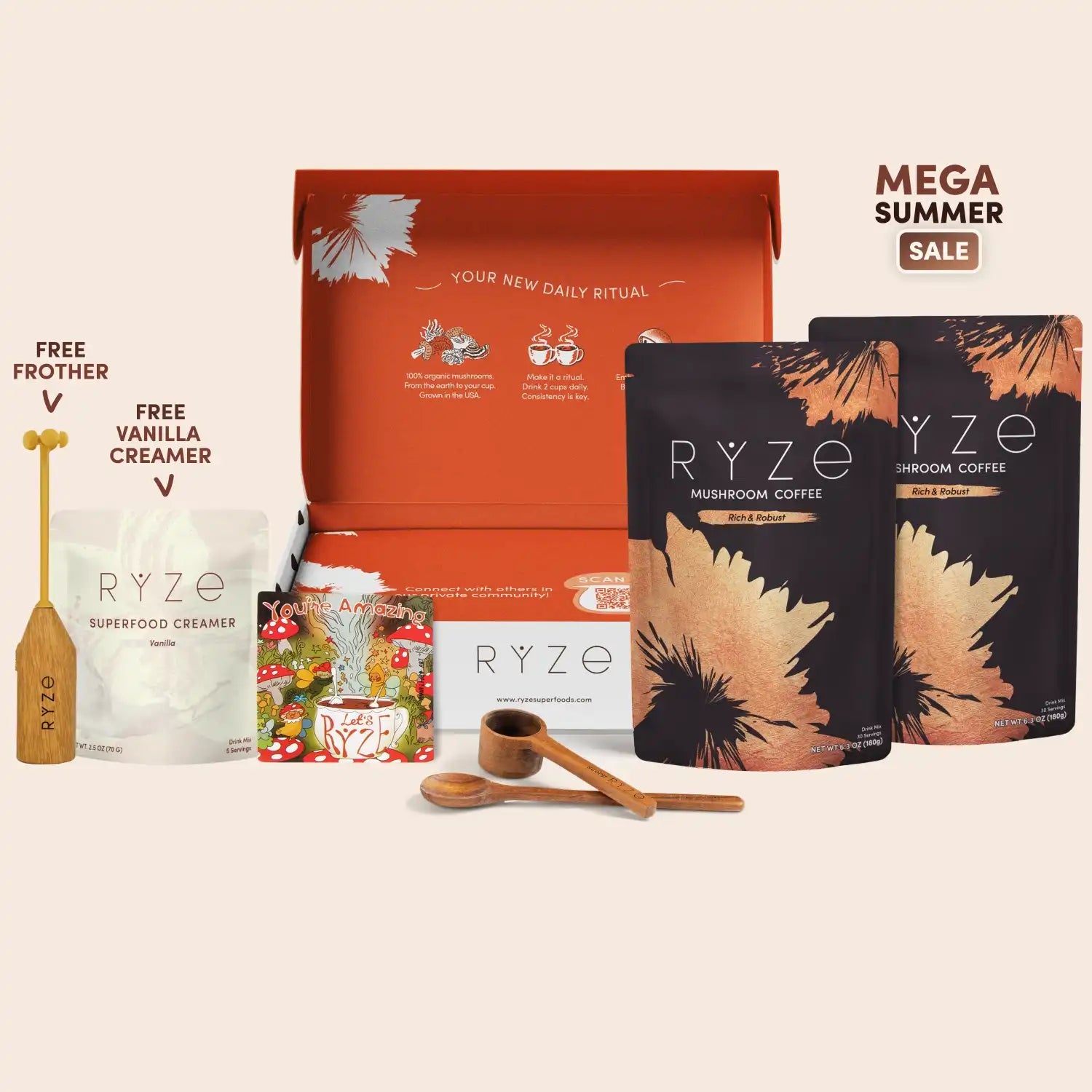 Mushroom Coffee Dark Roast Starter Kit (60 servings) M6