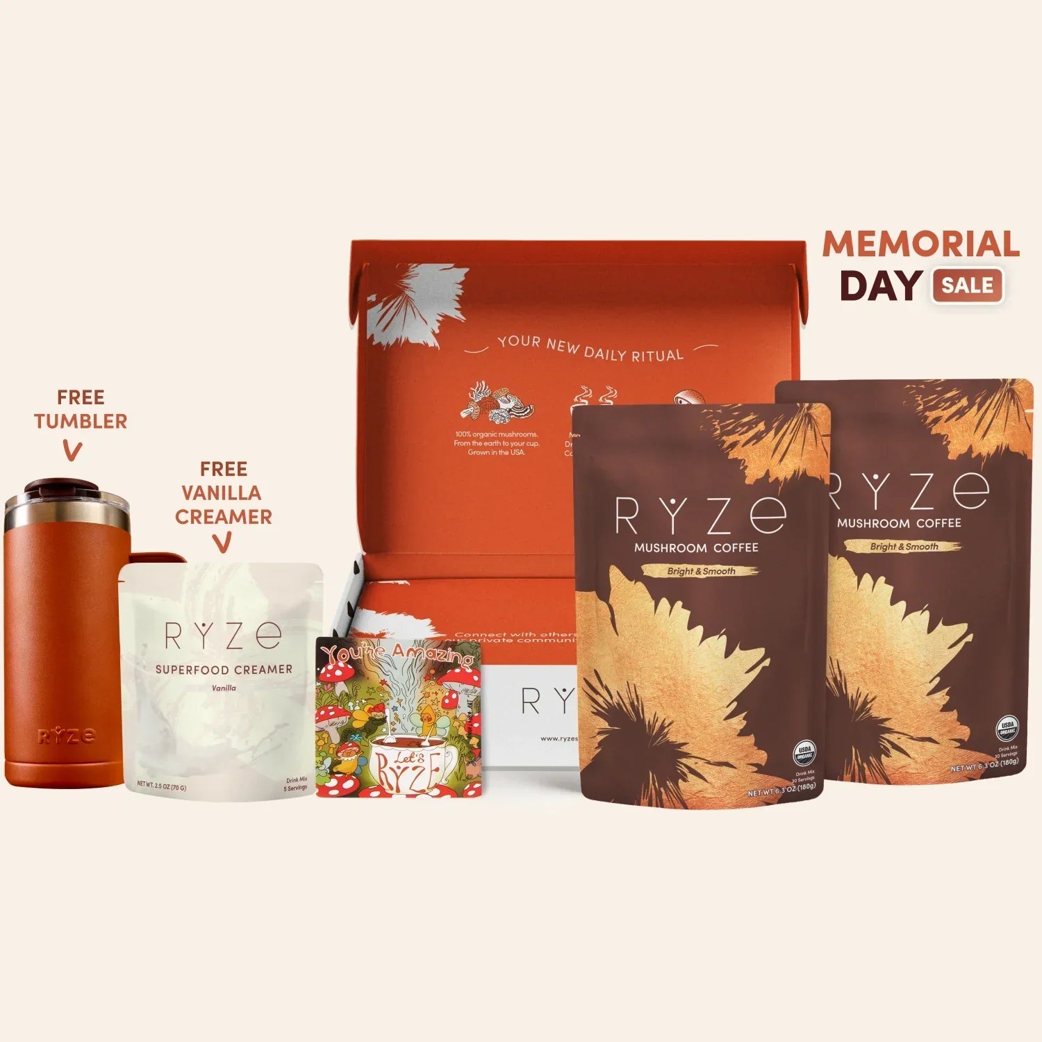 Mushroom Coffee Starter Kit 60 Serving I8