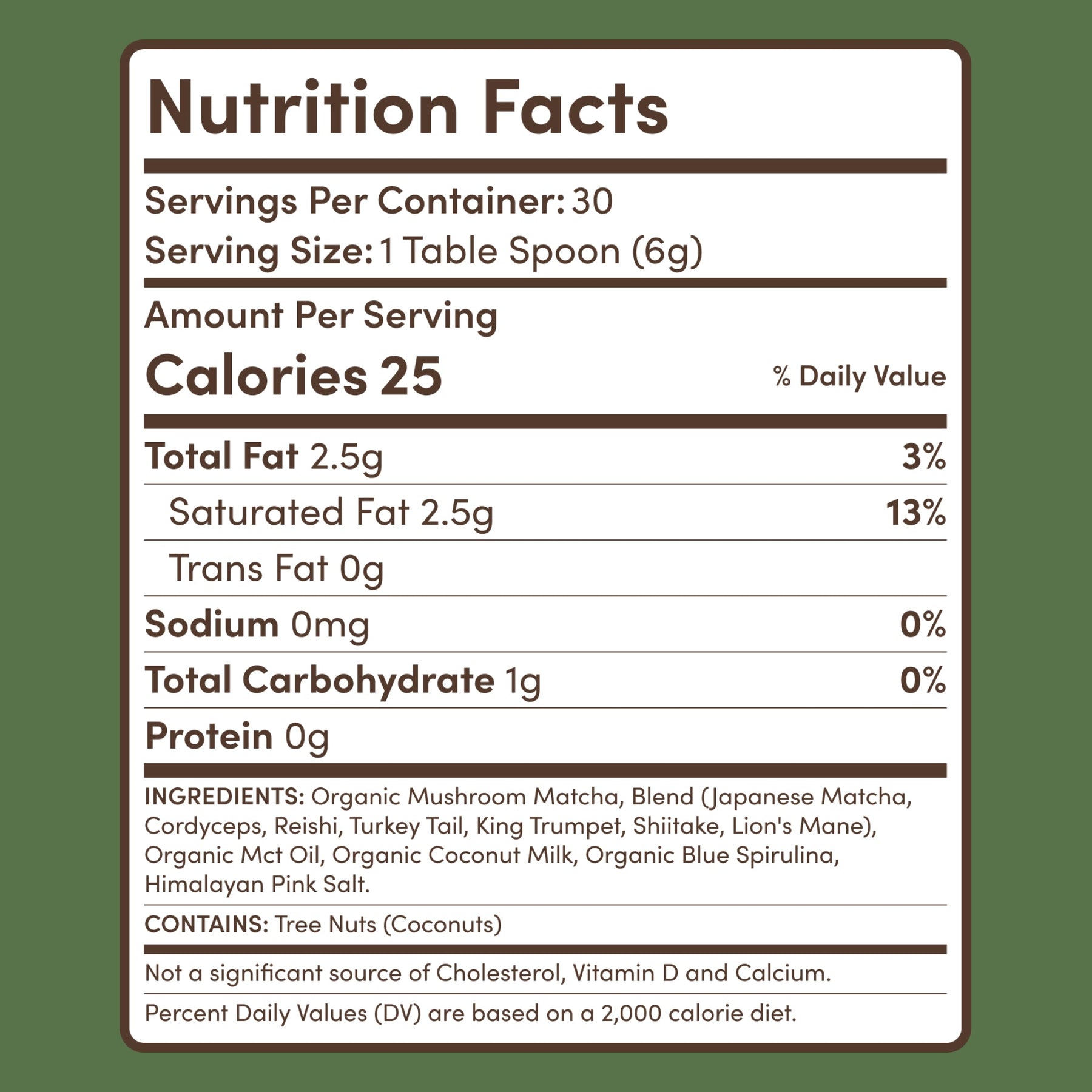 RYZE Mushroom Matcha — Organic Instant Matcha Latte with Lion's Mane & King Trumpet, 30 Servings Q4