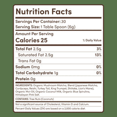 RYZE Mushroom Matcha — Organic Instant Matcha Latte with Lion's Mane & King Trumpet, 30 Servings Q4