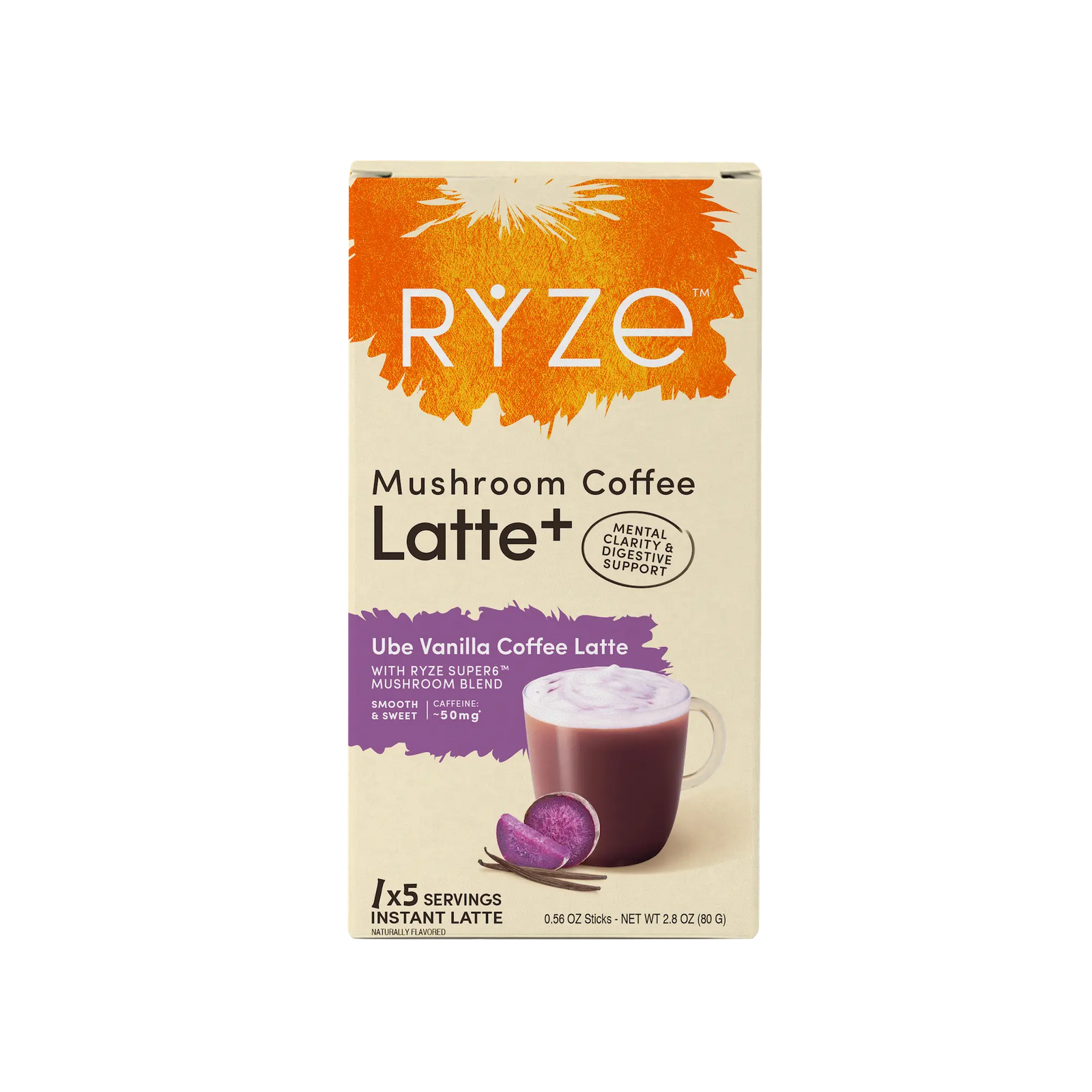 Ube Vanilla Coffee Latte Carton Q6
