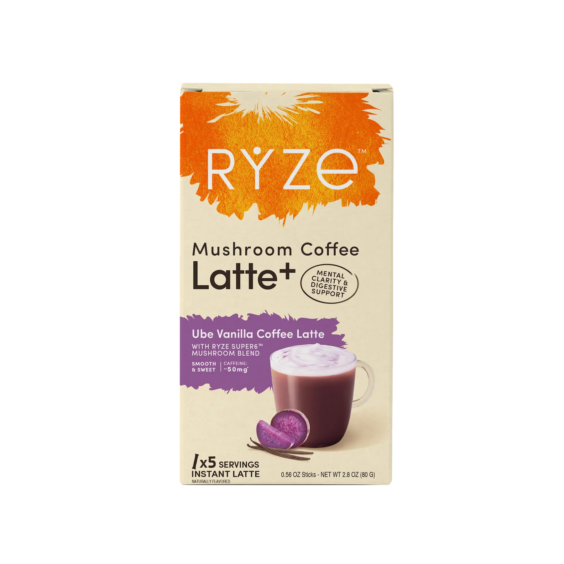 Ube Vanilla Coffee Latte Carton Q6