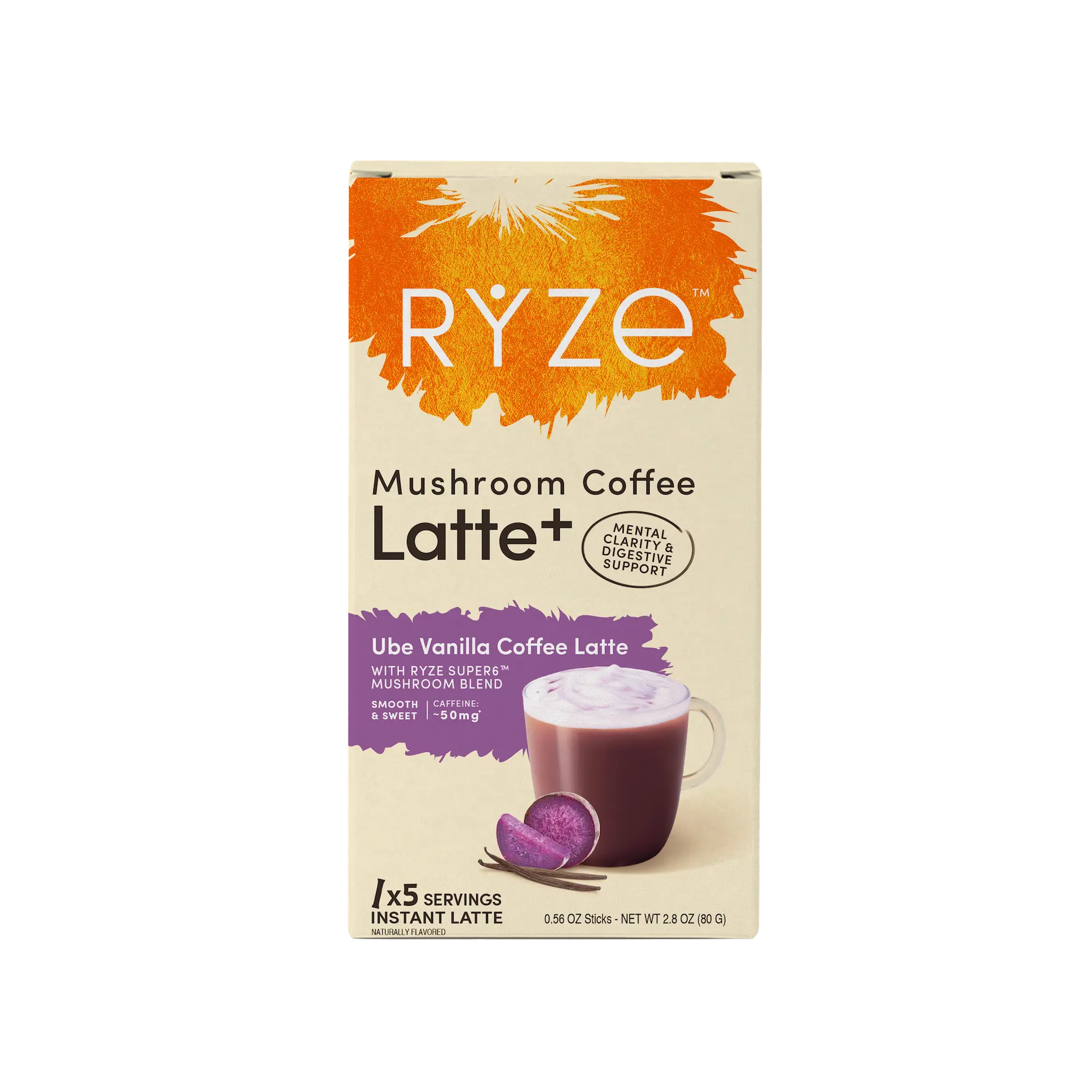 Ube Vanilla Coffee Latte Carton Q6