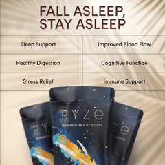 RYZE Hot Cocoa - with 6 Sleep Superfoods to Help Fall Asleep and Stay Asleep H2