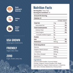 RYZE Hot Cocoa - with 6 Sleep Superfoods to Help Fall Asleep and Stay Asleep H2