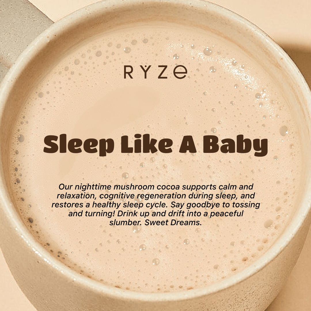 RYZE Hot Cocoa - with 6 Sleep Superfoods to Help Fall Asleep and Stay Asleep H2